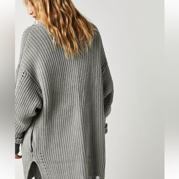 Free People Nightengale cardigan grey (NWT) size xs - Oversized - Picture 2 of 4